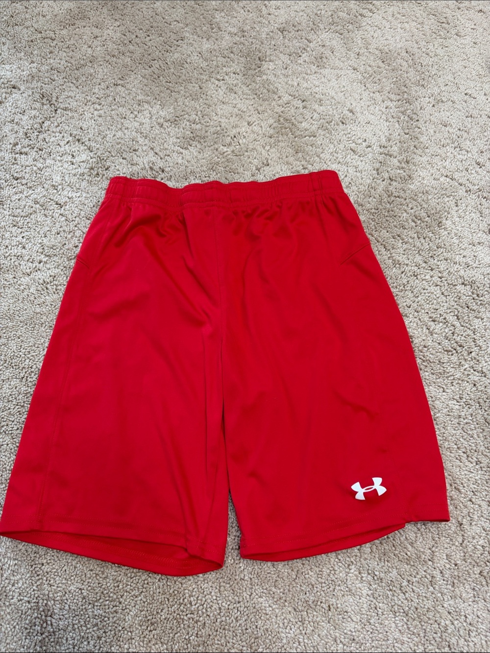 Under Armour Red Boy's Athletic Shorts